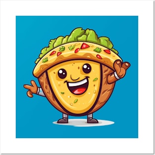 kawaii Taco cehees T-Shirt cute potatofood funny Posters and Art